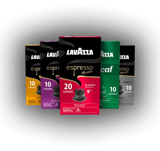 Variety pack of capsules compatible with Nespresso machines