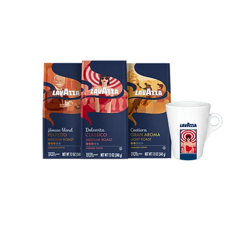 Ground Coffee and Mug Bundle